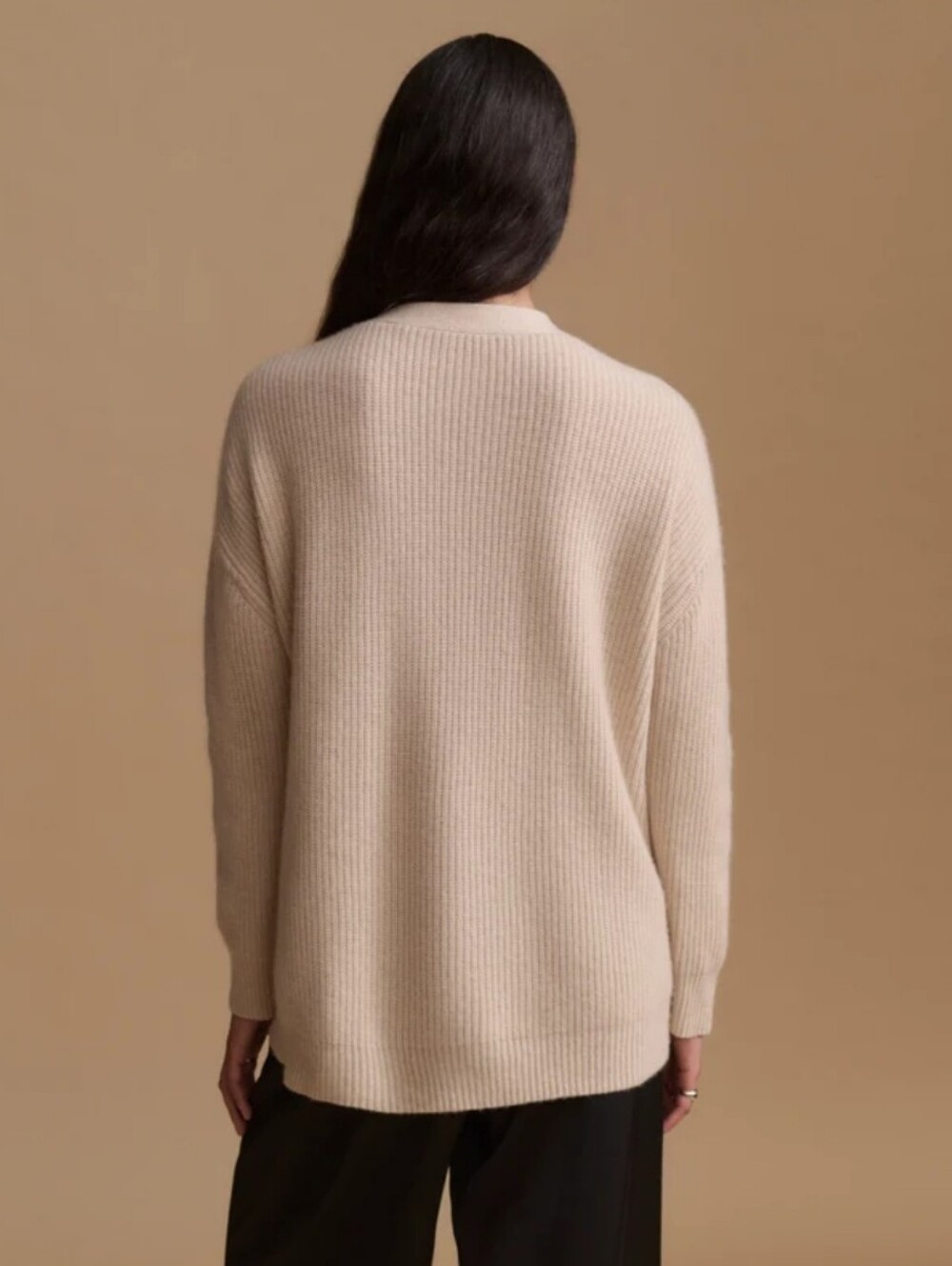 Jenni Kayne Cashmere Cocoon Cardigan Oatmeal XS Fits Oversized - Picture 7 of 9